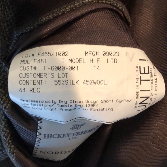 Hickey freeman sport coat green/brown 44R - Picture 4 of 6